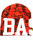 Bass Camo Skully Cap (Red)