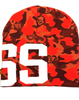 Bass Camo Skully Cap (Red)